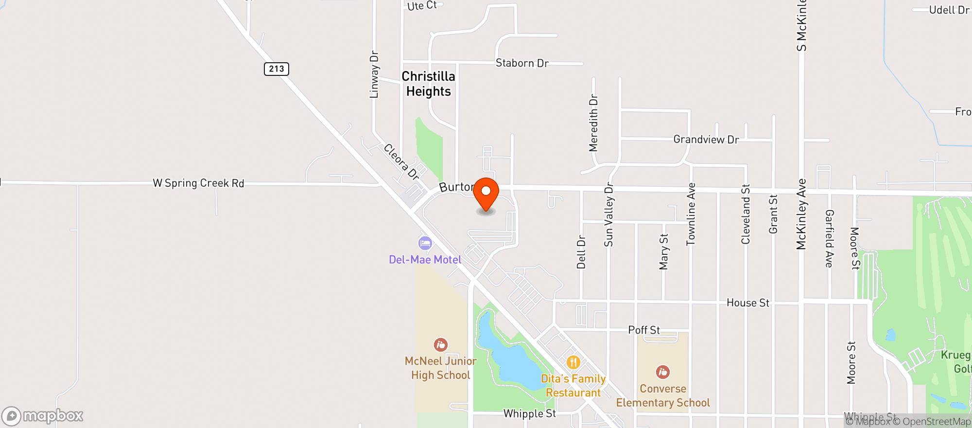 Map showing Woodman S #14 Beloit - Liquor