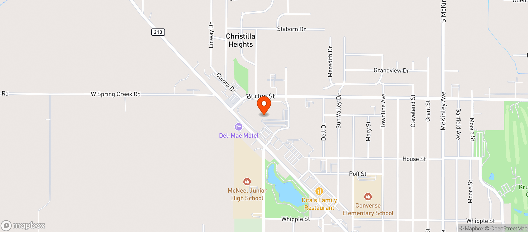 Map showing Woodmans Food Market