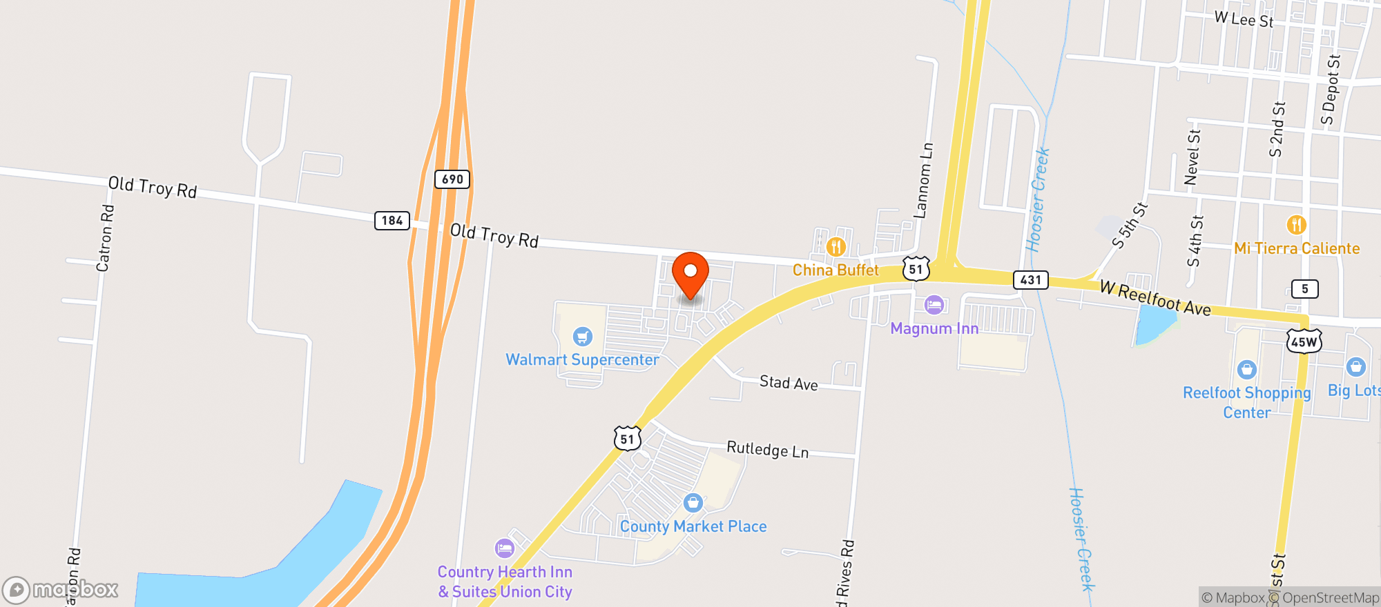 Map showing MIKES WINE & SPIRTS #2