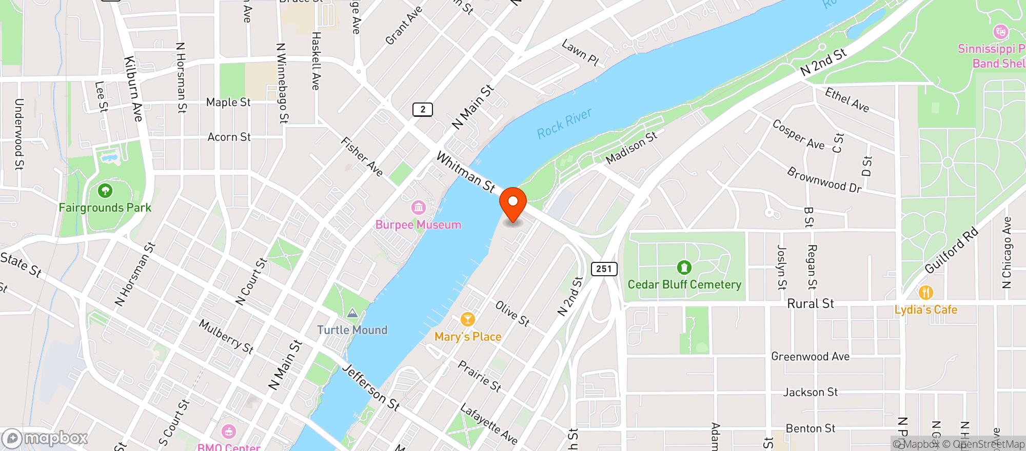 Map showing Verdi Club