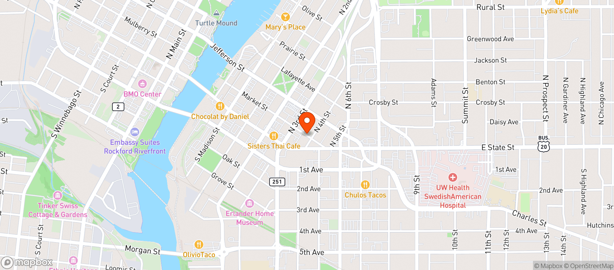 Map showing Rue Marche