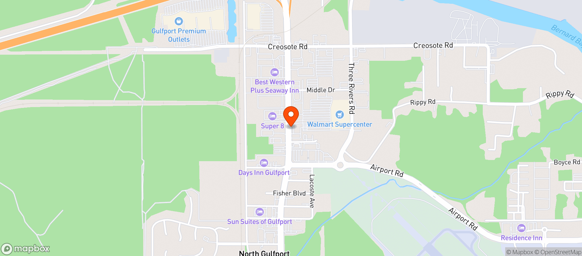 Map showing Gnc