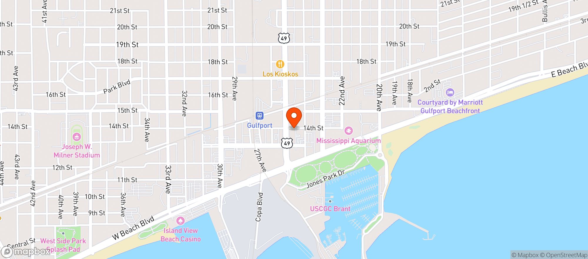 Map showing Tonys Brick Oven