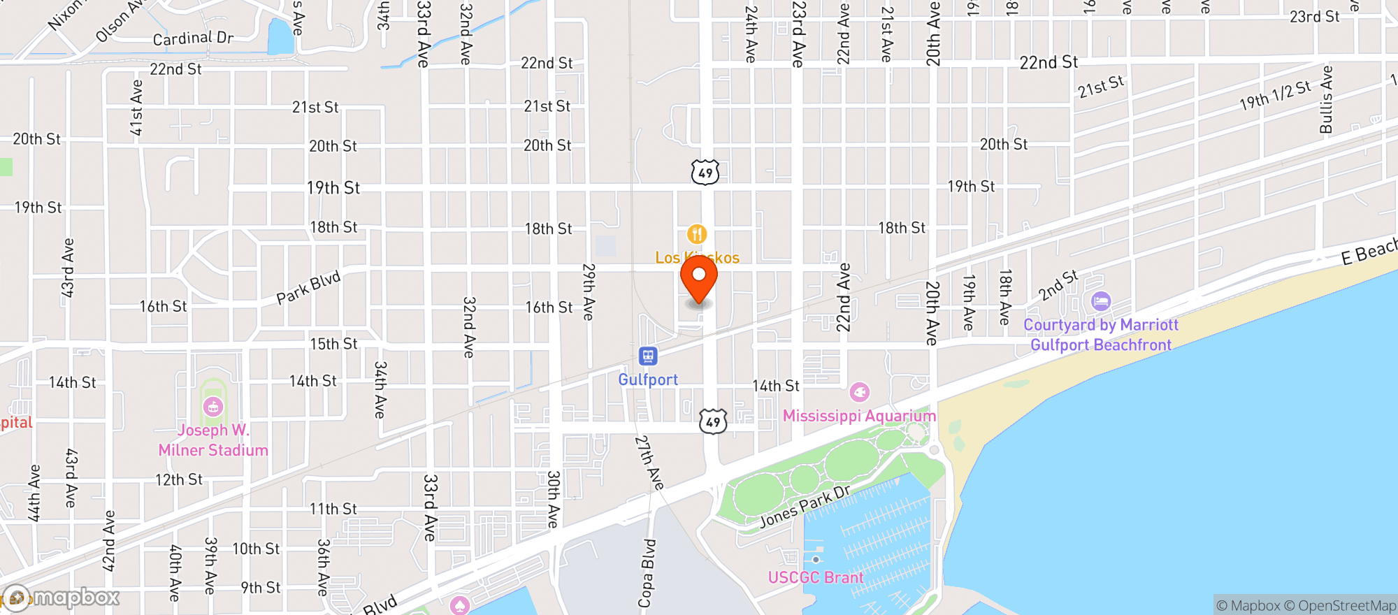 Map showing You Pour It Liquors