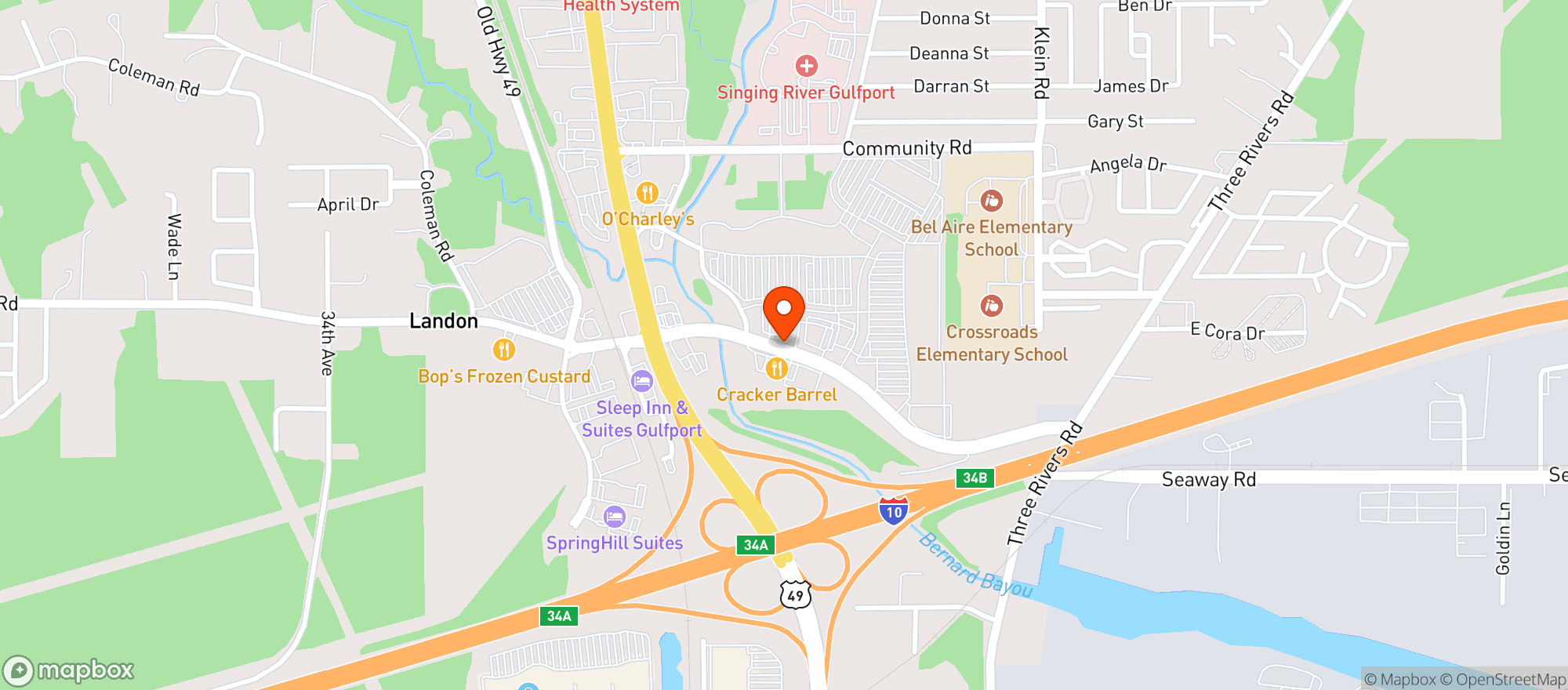 Map showing Pedros Tacos & Tequila Bar