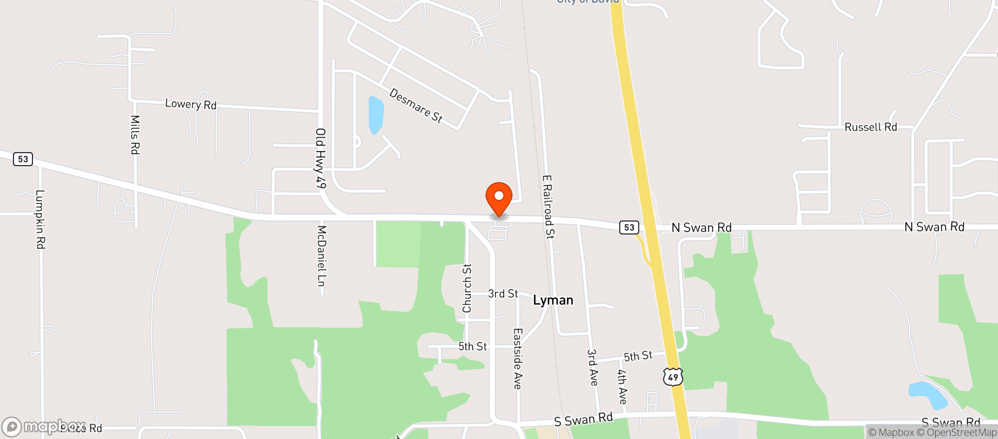 Map showing Stop N Geaux