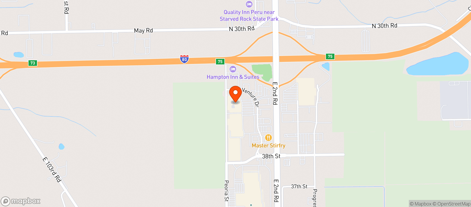 Map showing Target