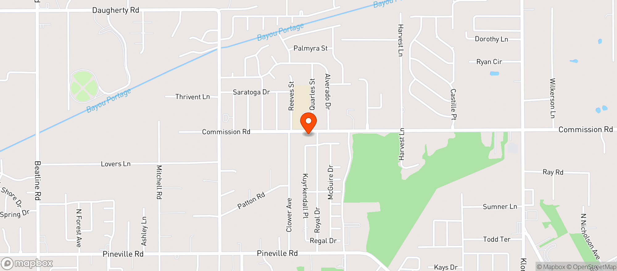 Map showing Big P Mini Mart
