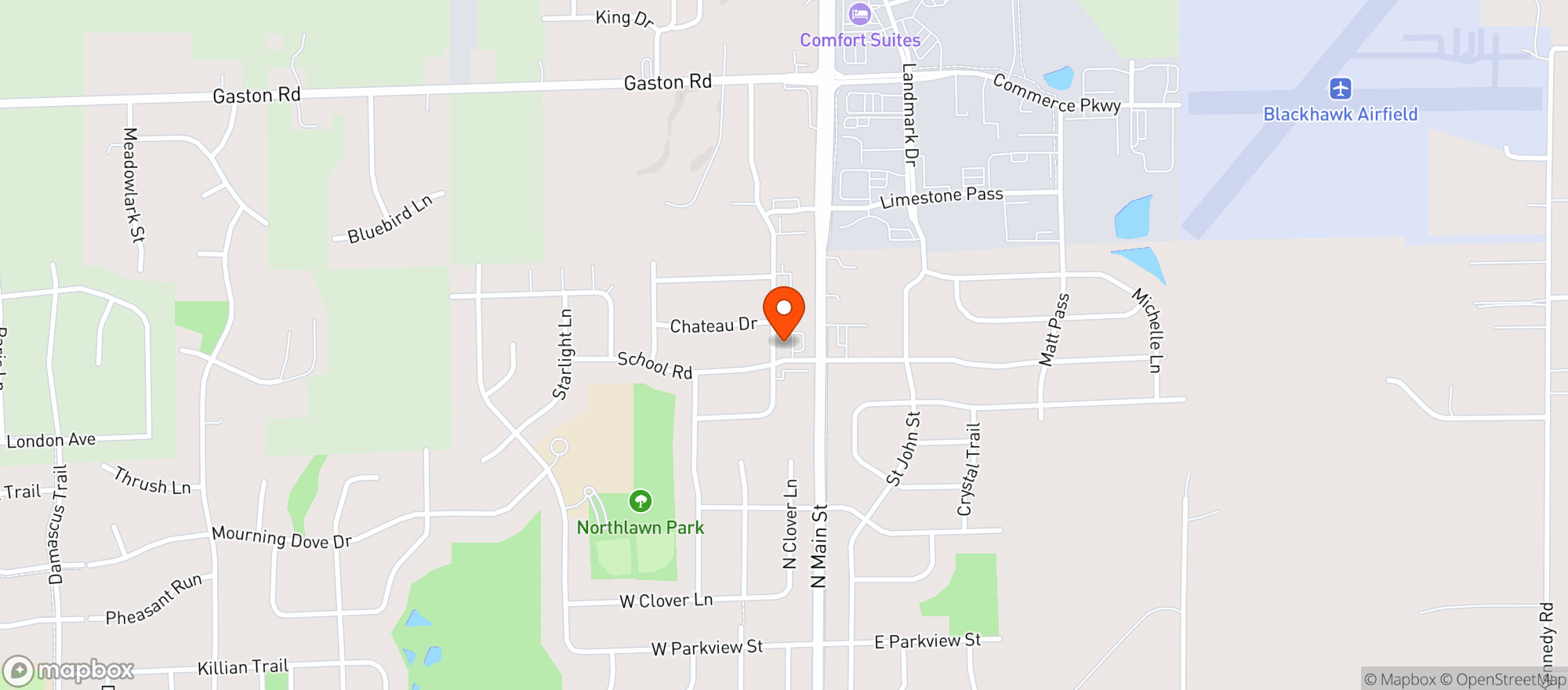 Map showing Kwik Trip #1512 - Cottage Grove