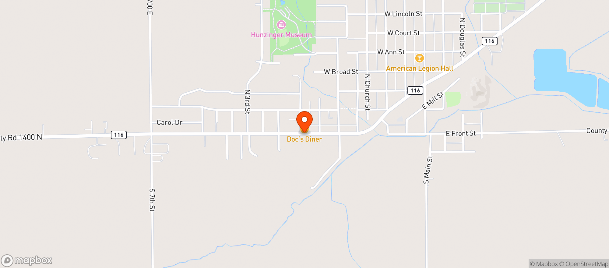 Map showing Don Joses Mexican Restaurant