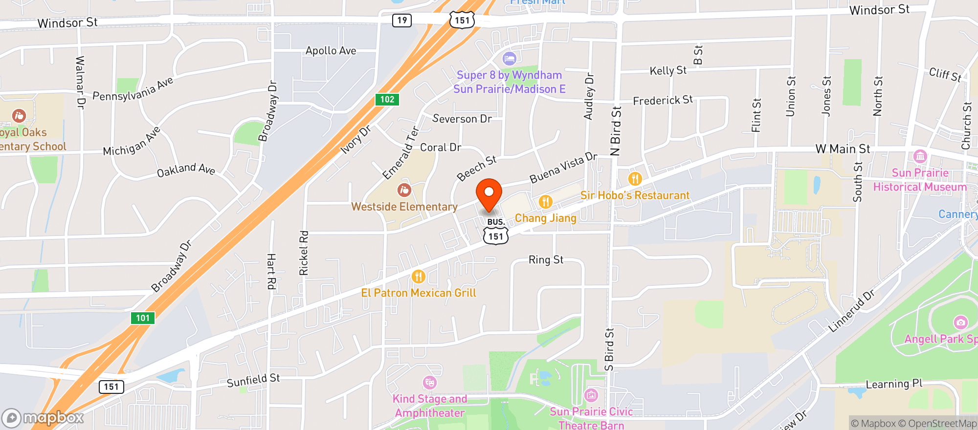 Map showing Cannery Wine And Spirits