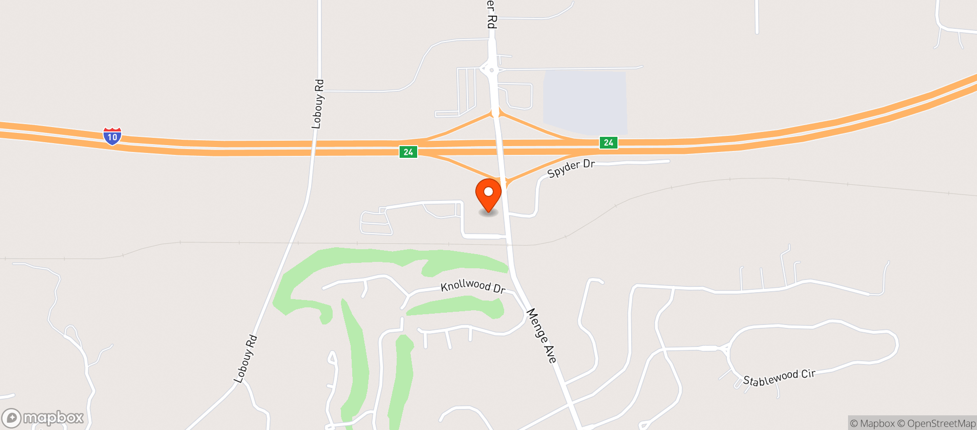 Map showing Menge Mart Llc