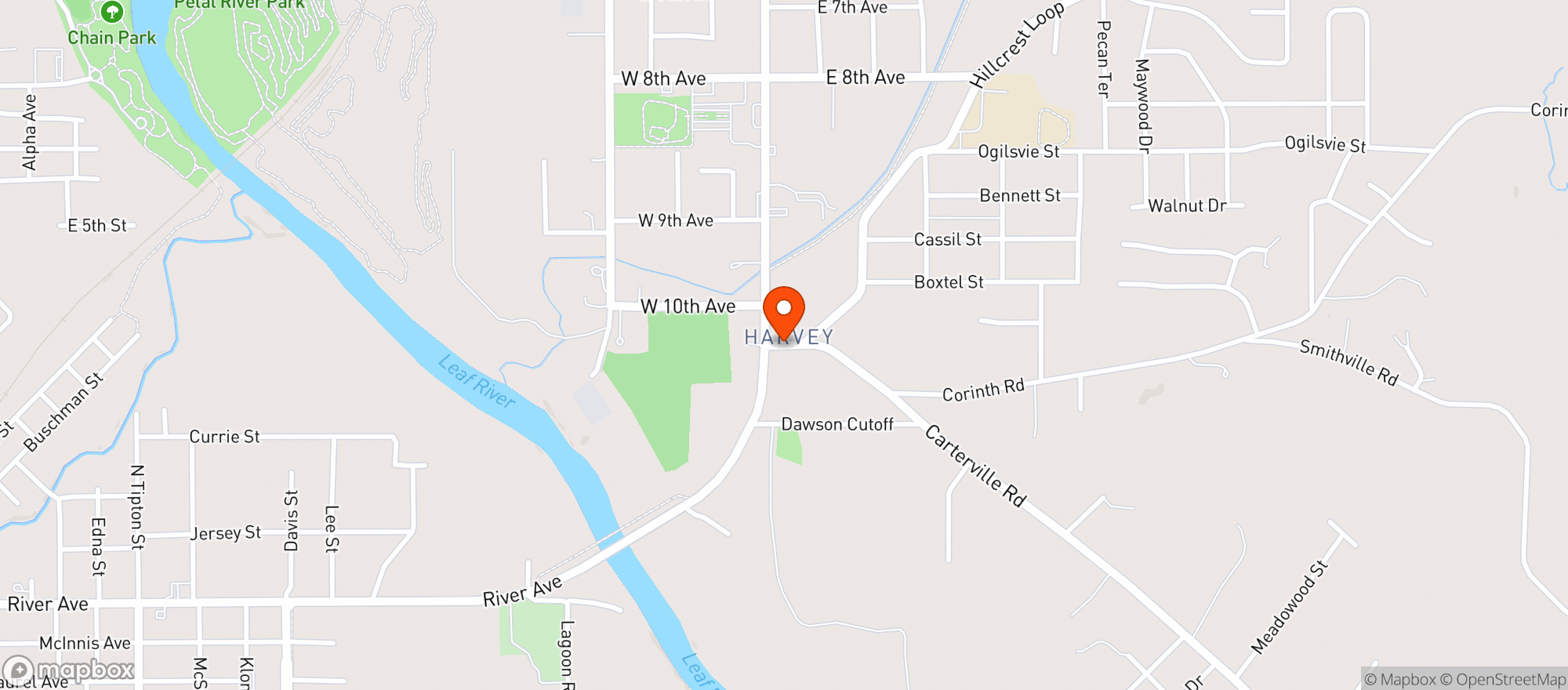 Map showing Keiths Superstore
