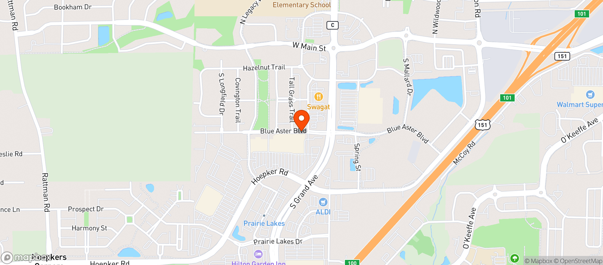 Map showing Target