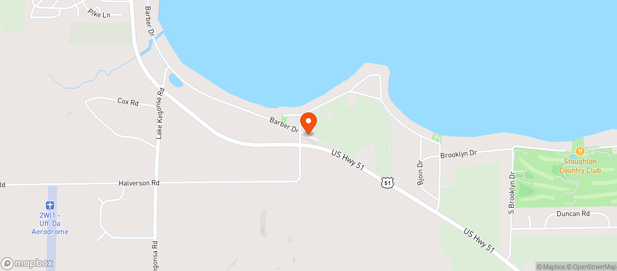 Map showing Quick Stop