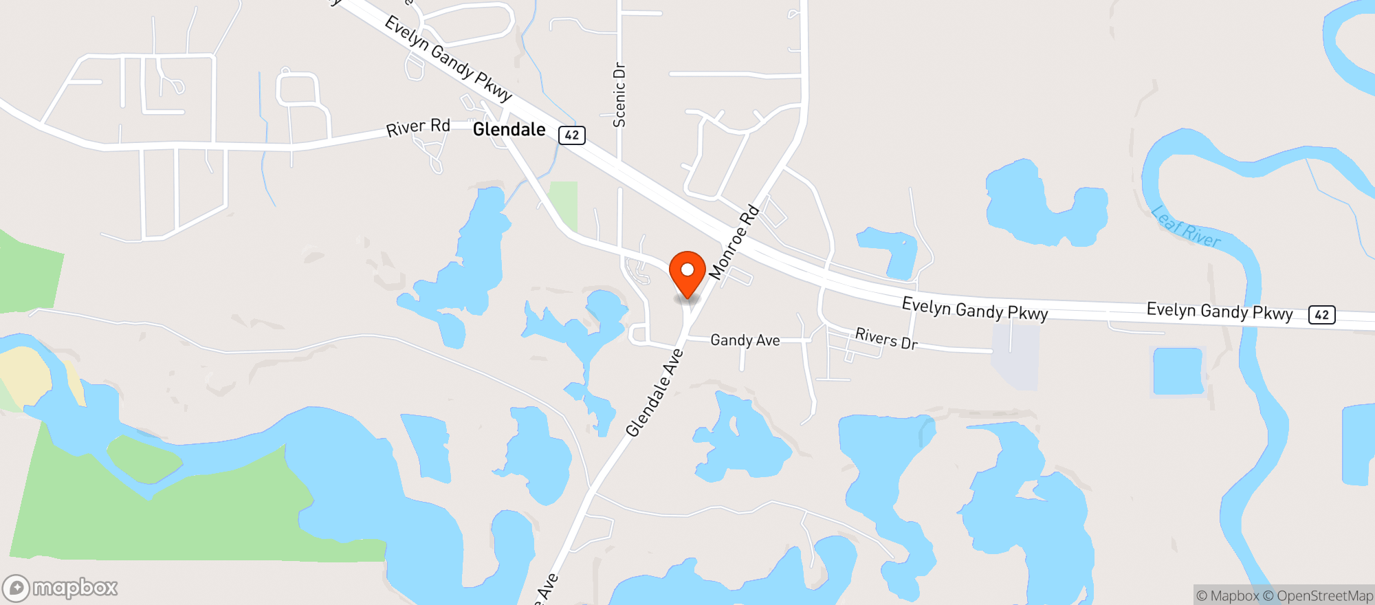 Map showing Ar Quick Stop