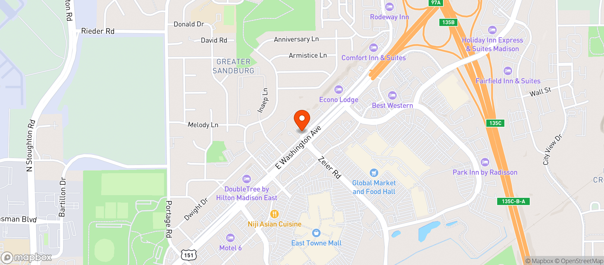 Map showing Vitamin Shoppe - Madison