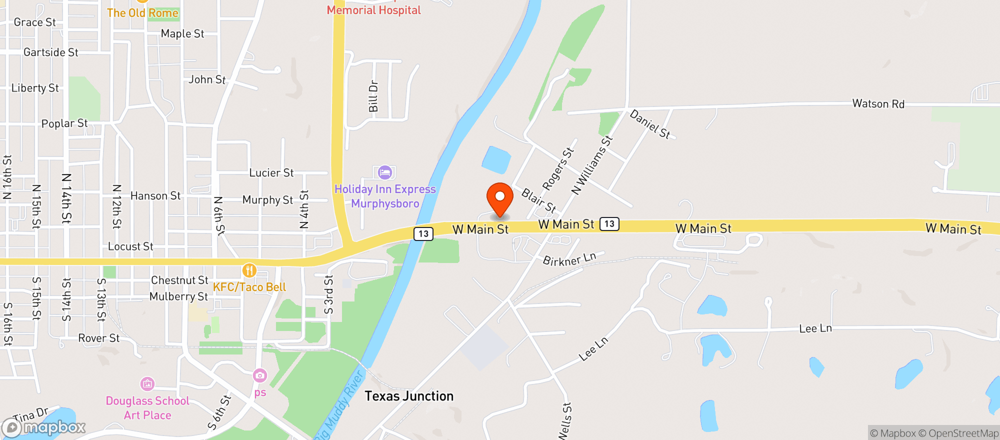 Map showing CIRCLE K #4701357