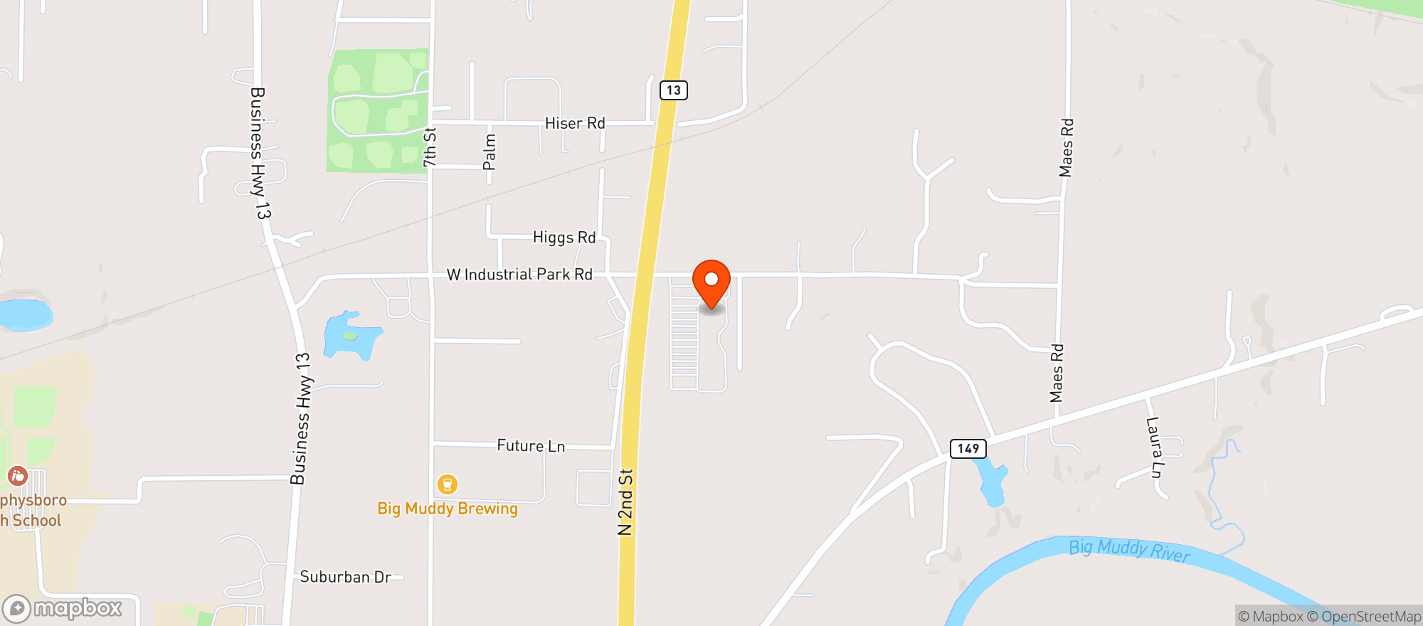 Map showing Kroger