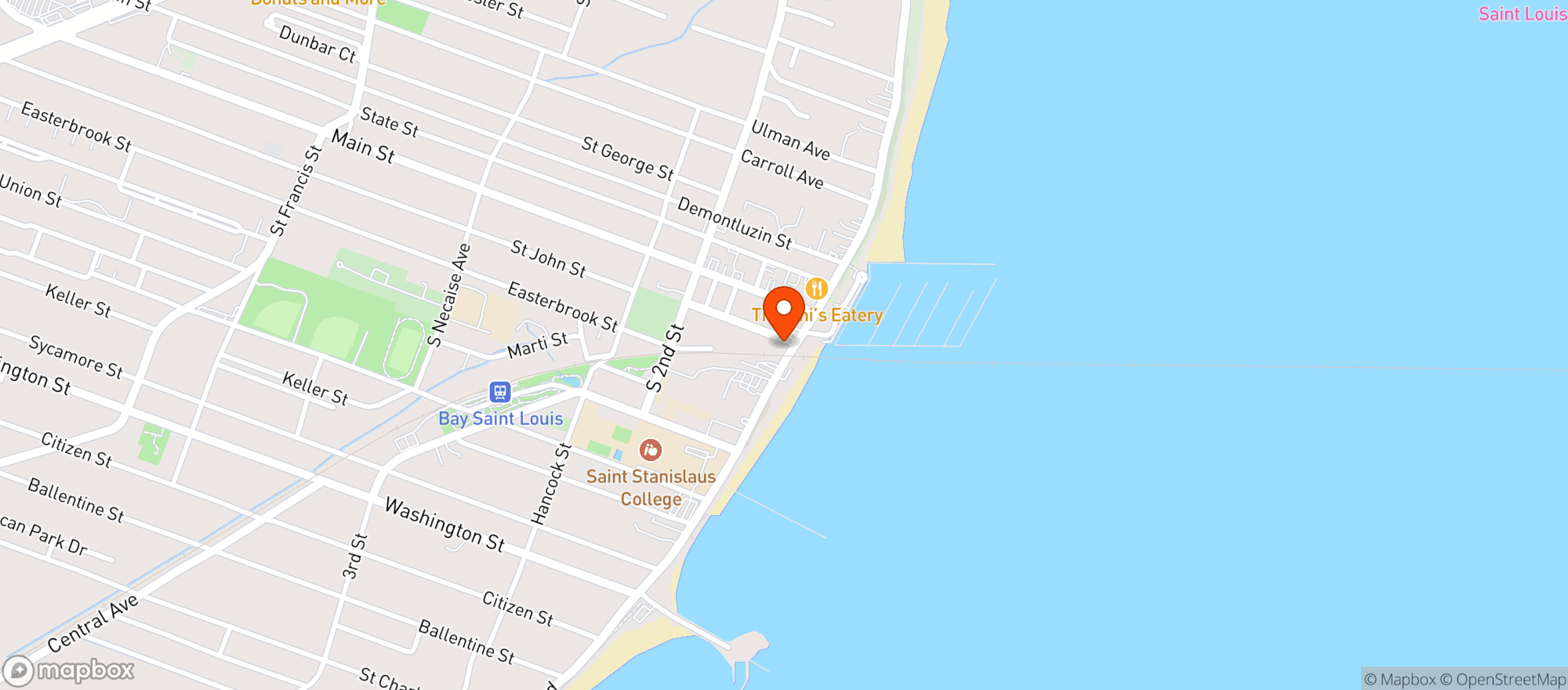 Map showing Rags To Riches Of Bay Saint Louis