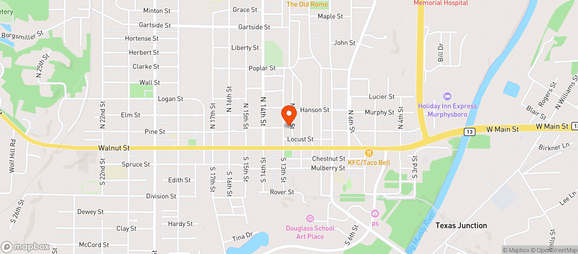 Map showing SOUTHERN LIQUOR MART