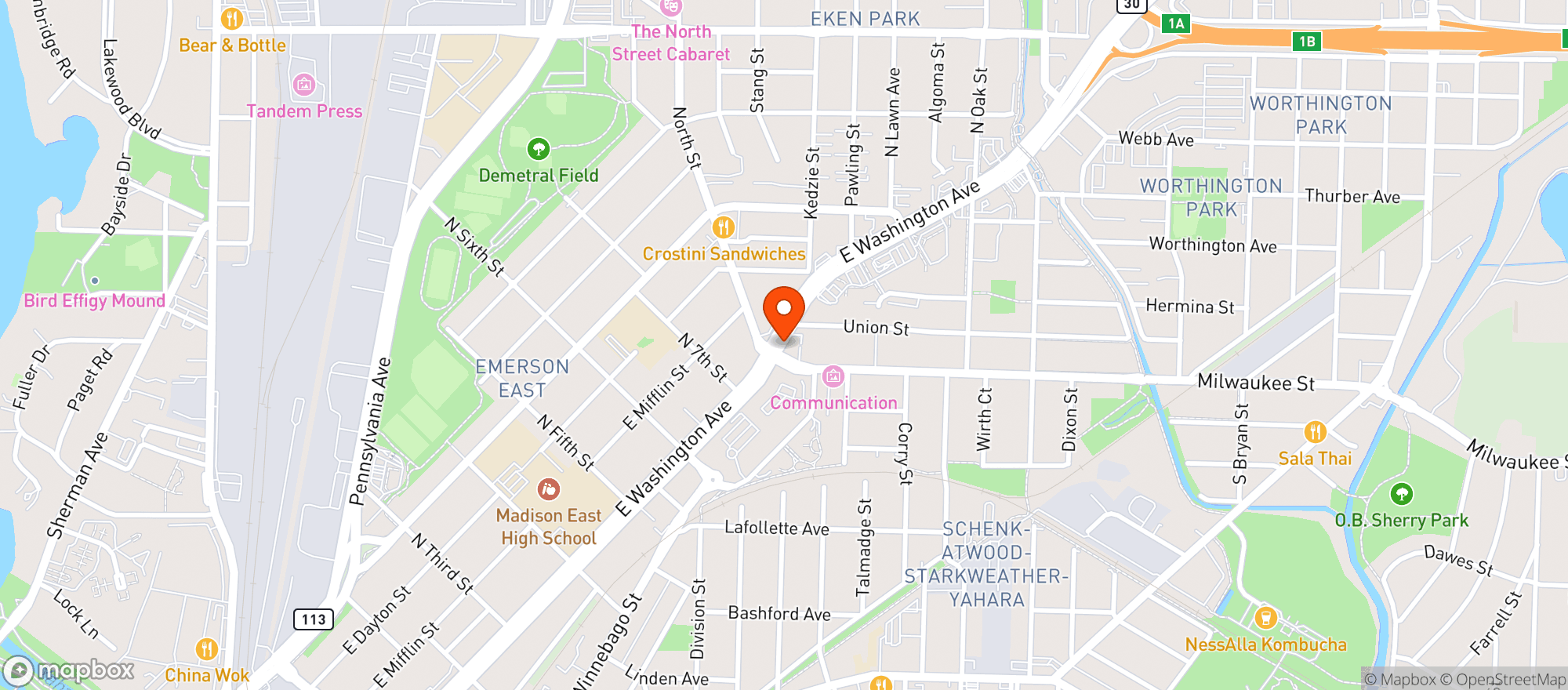 Map showing The Malt House