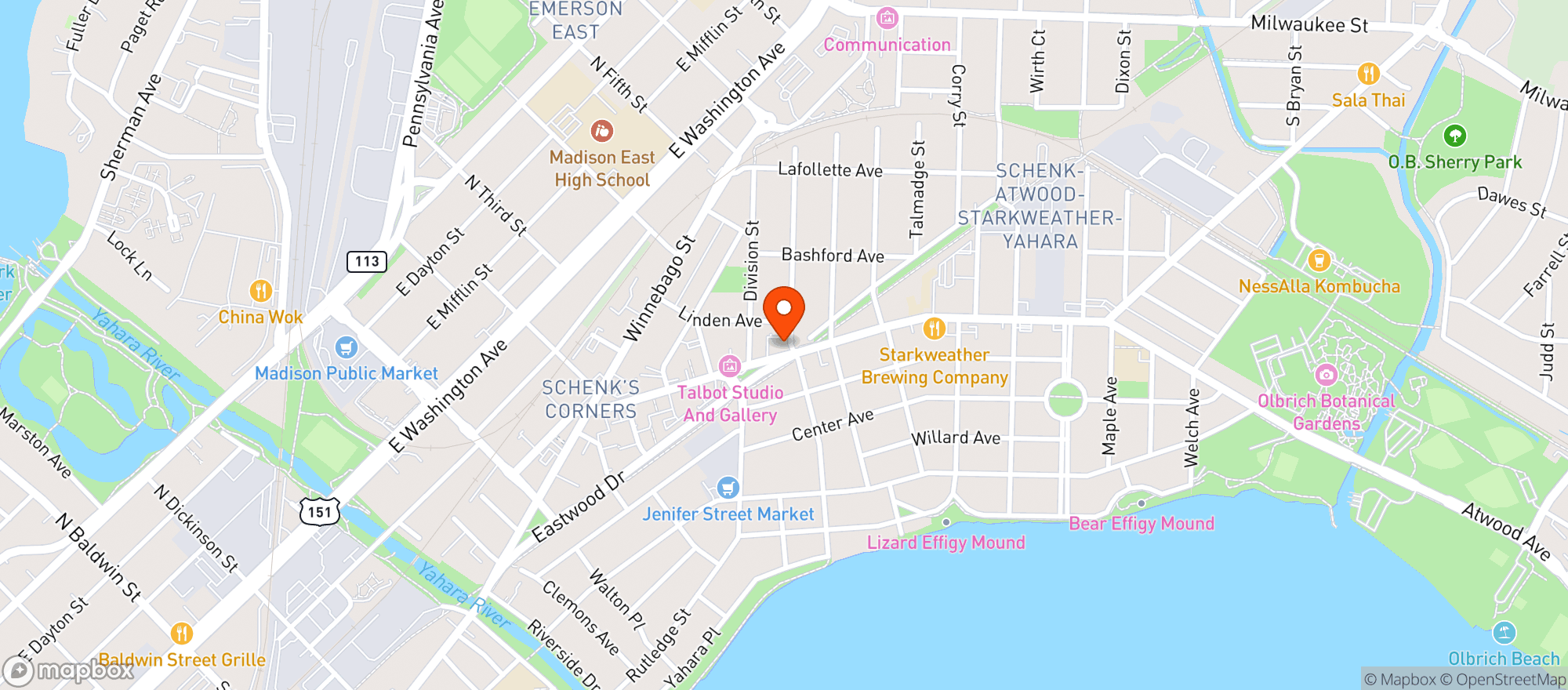 Map showing Forward Craft & Coffee