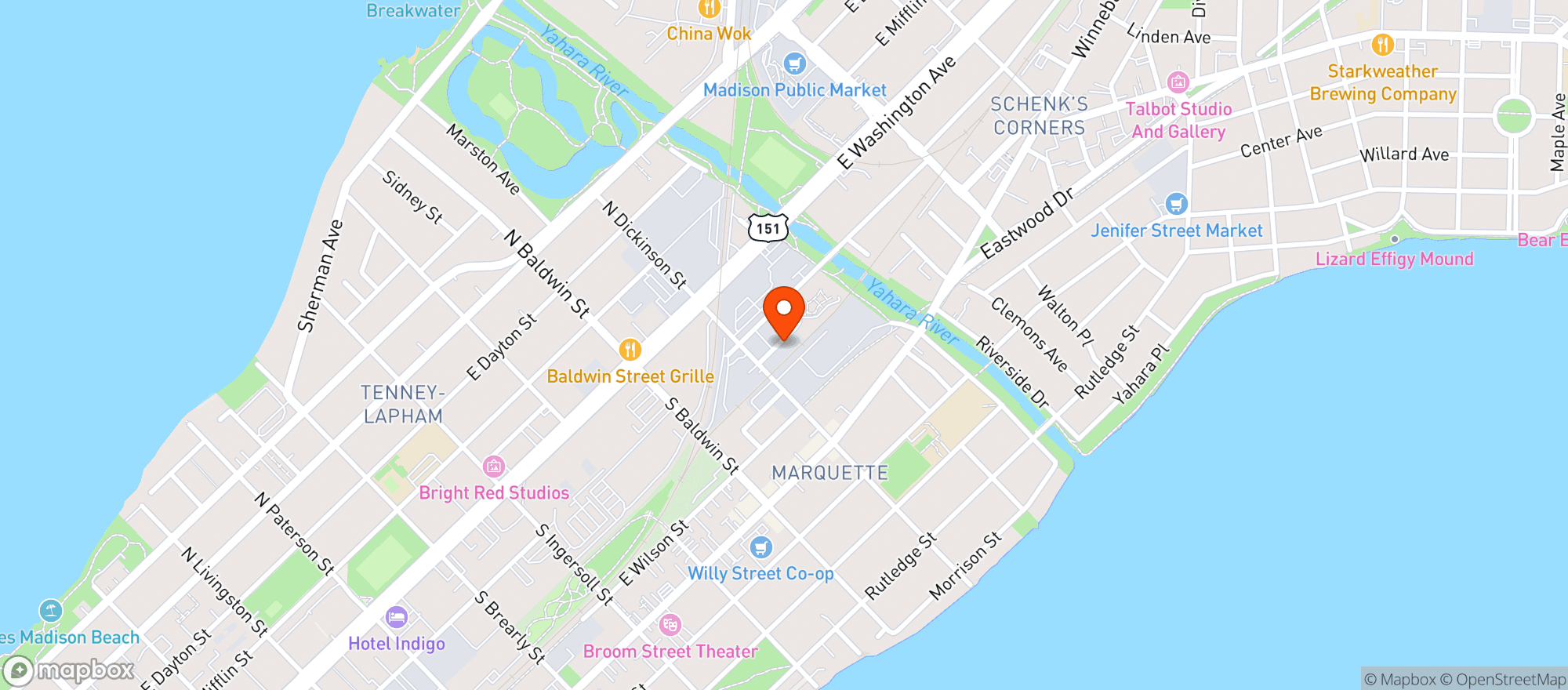 Map showing State Line Distillery