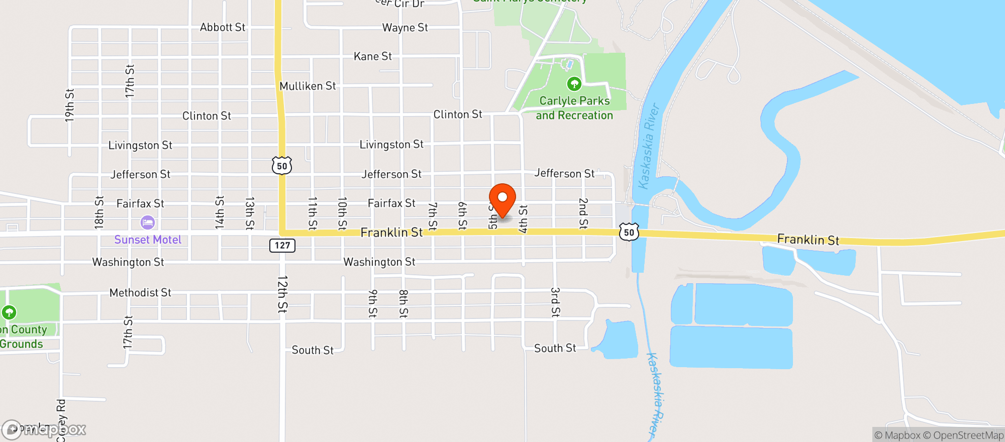 Map showing Fas Mart 557