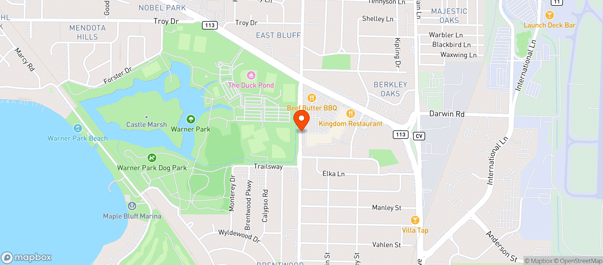 Map showing WILLY STREET COOP