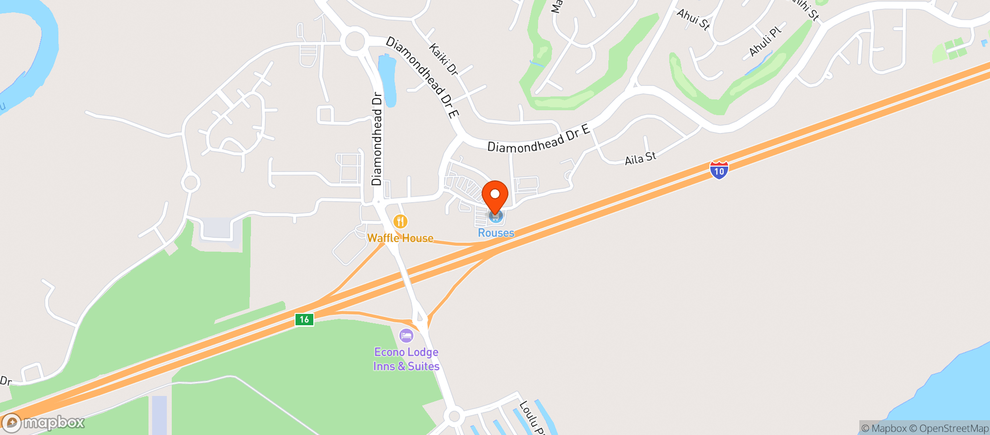 Map showing Rouses Supermarket #47