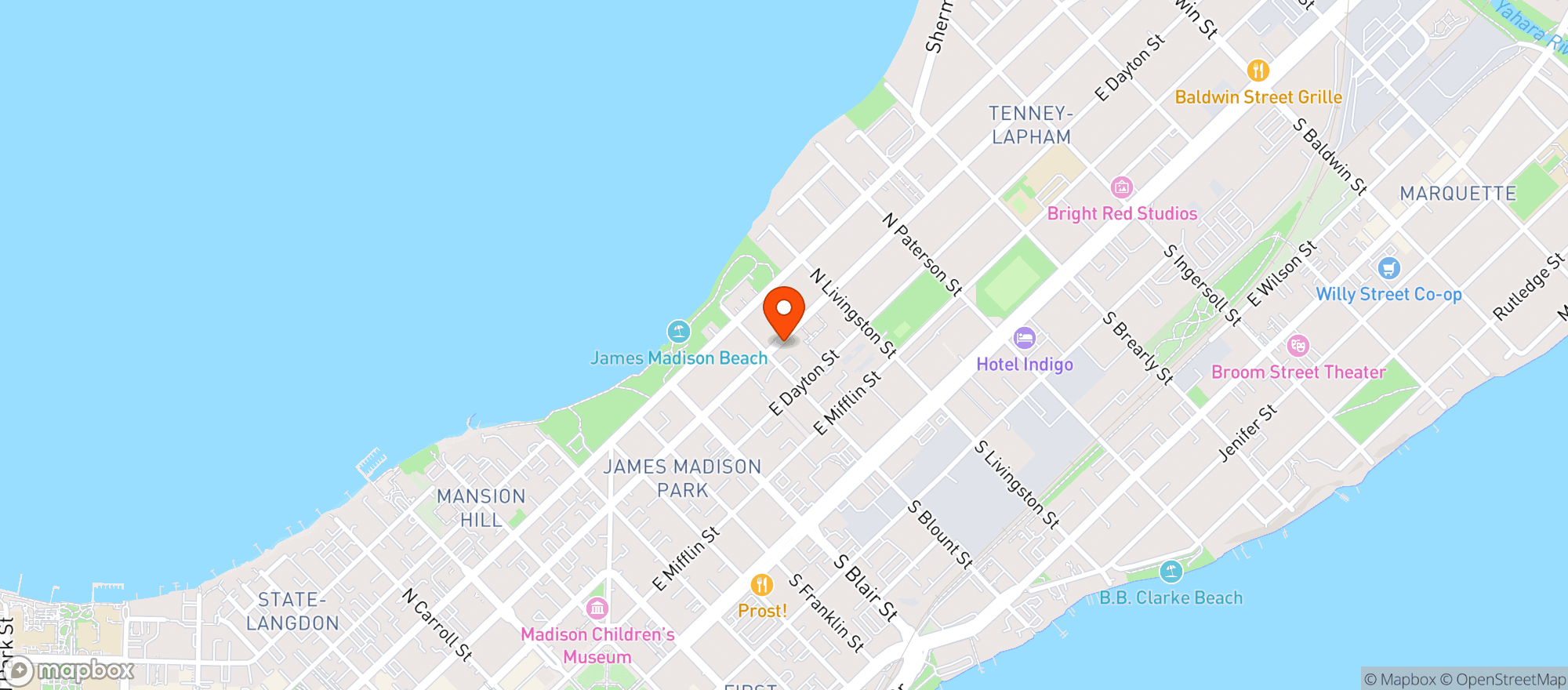 Map showing Public Parking