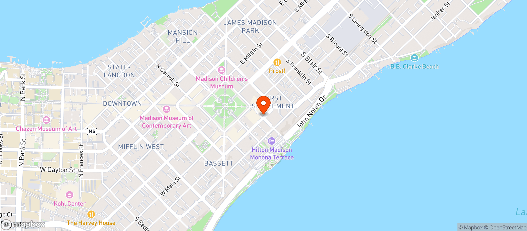 Map showing Merchant