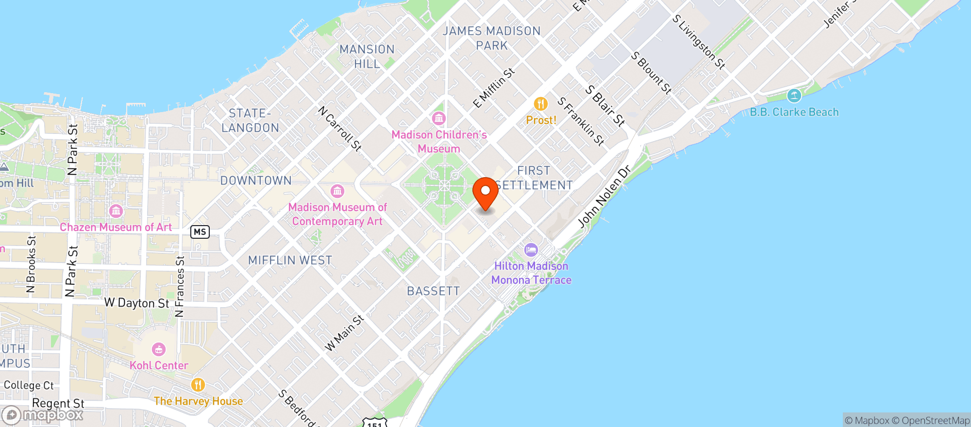 Map showing Square Wine Company