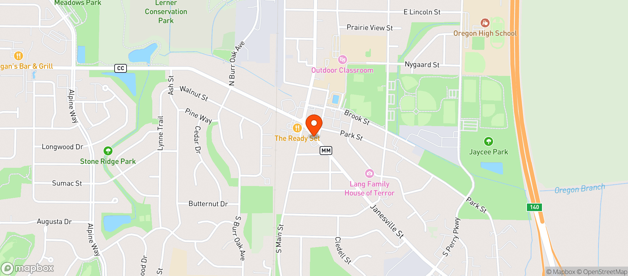 Map showing Hers Sushi Bar And Ramen
