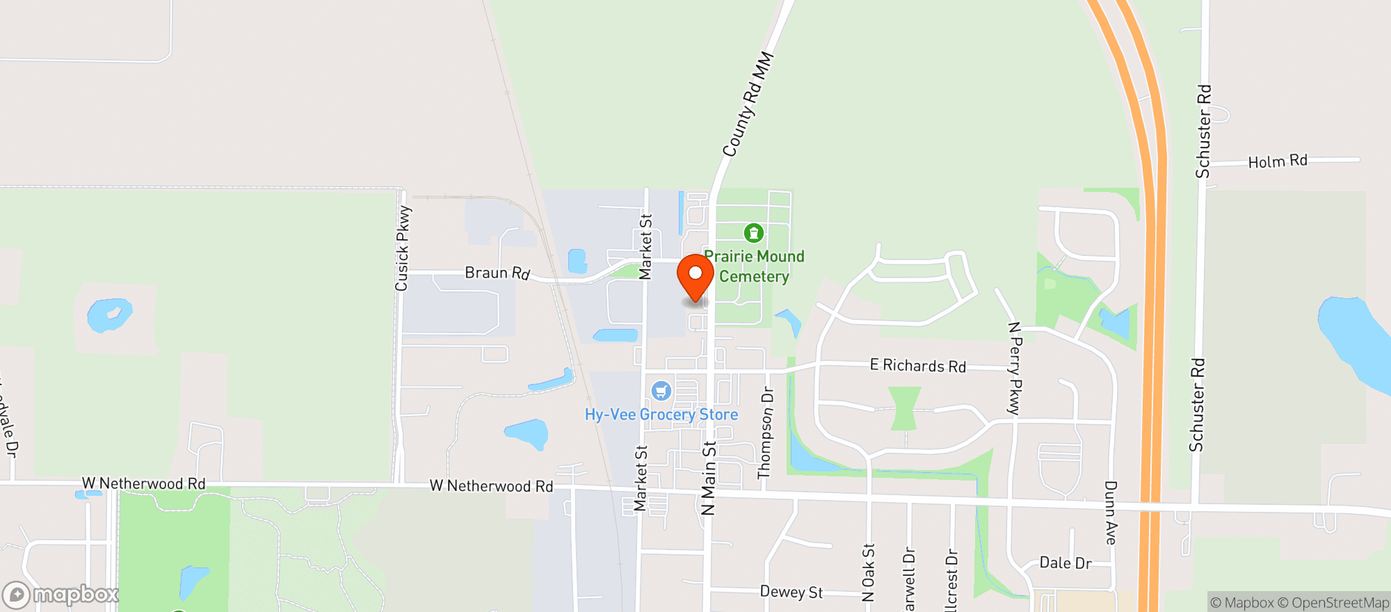Map showing Mahens Liquor Oregon
