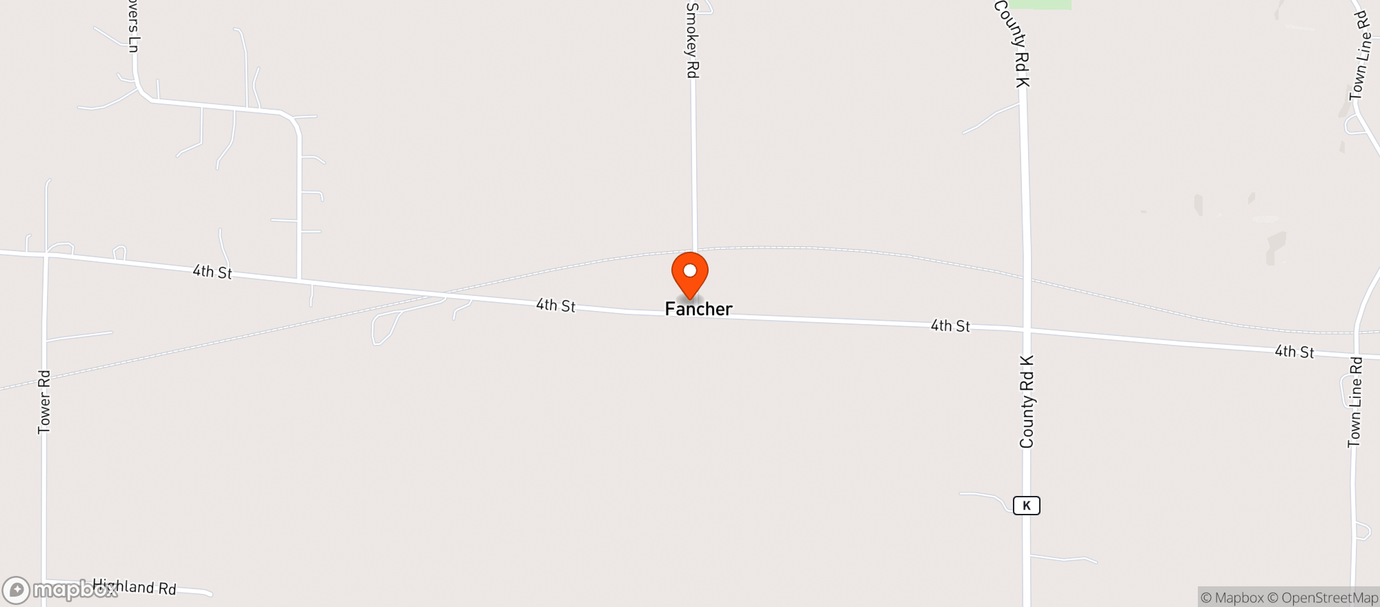 Map showing Smokey Spur Bar & Grill