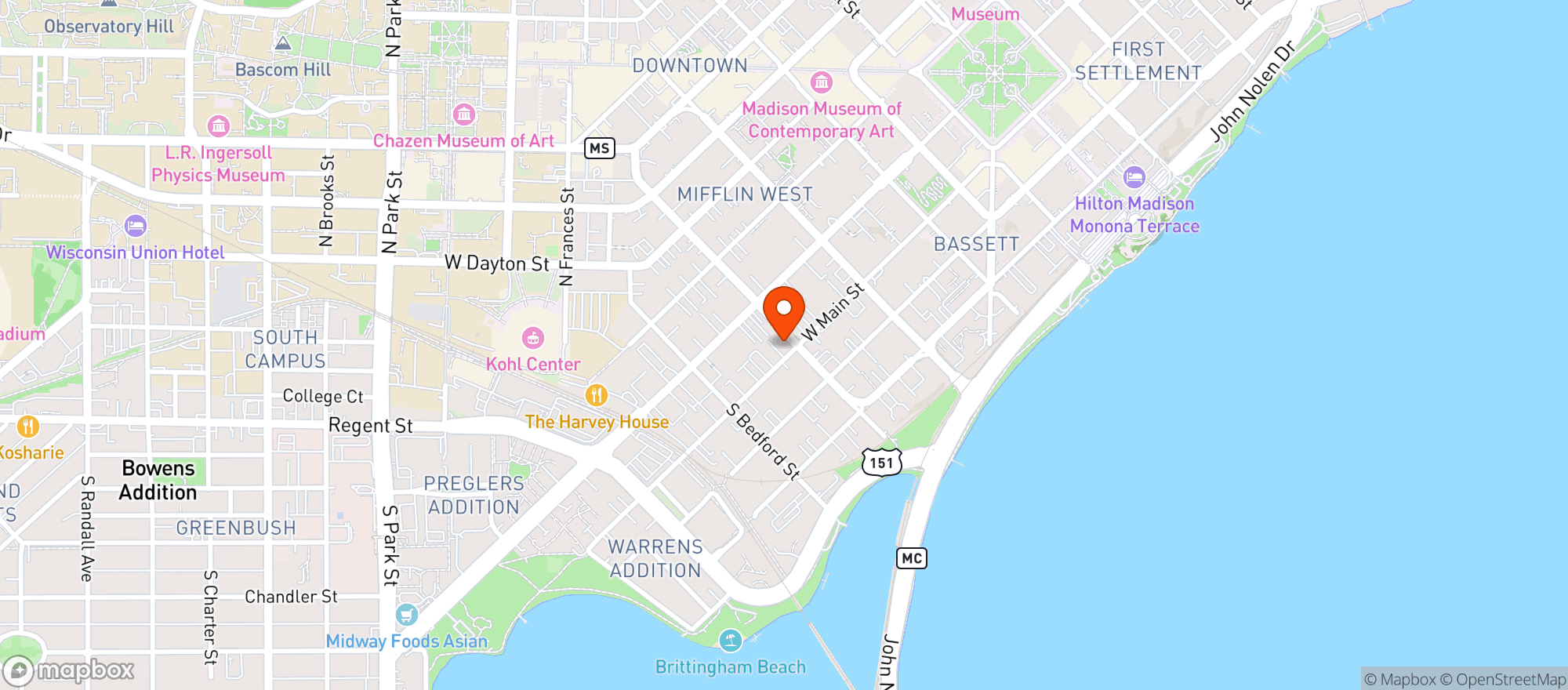 Map showing Fusion