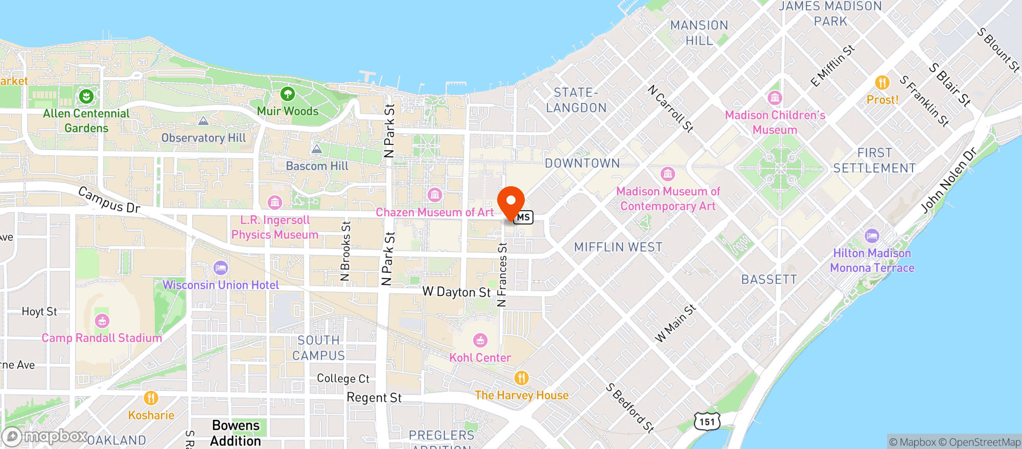 Map showing Vintage LLC