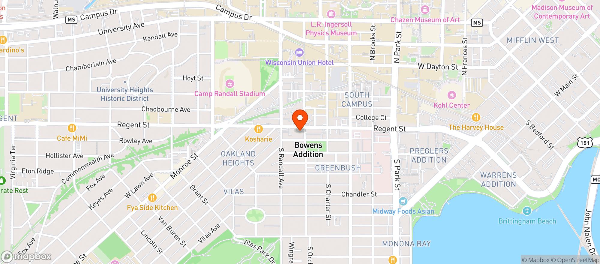 Map showing Leopolds Book Cafe