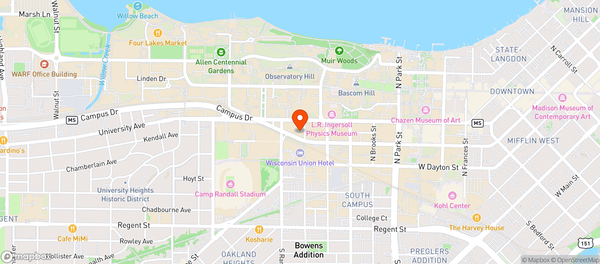 Map showing Steenbocks On Orchard