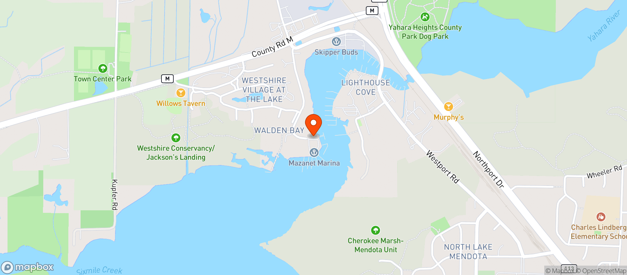 Map showing Mazanet Marina