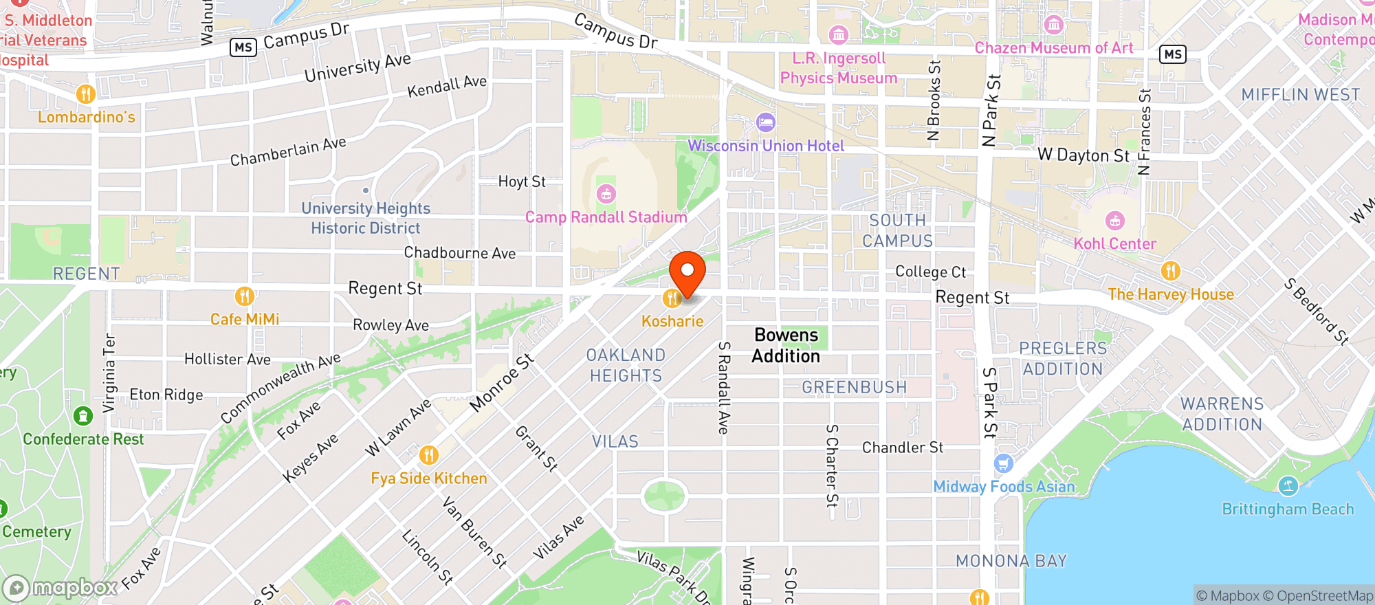 Map showing Sconnie Bar