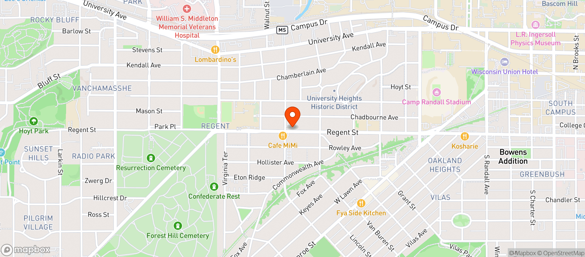 Map showing Ink & Ivy Book Boutique