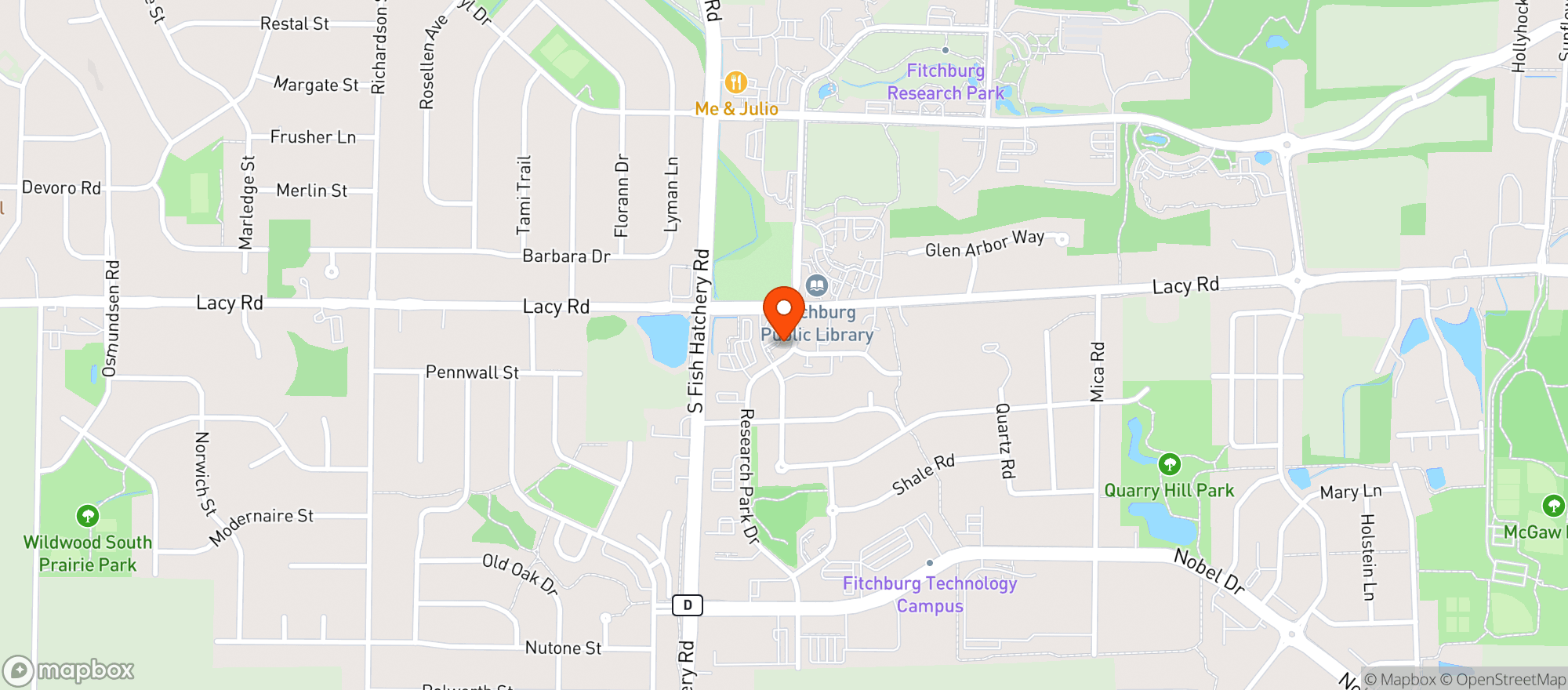 Map showing Atomic Koi Cocktail Lounge