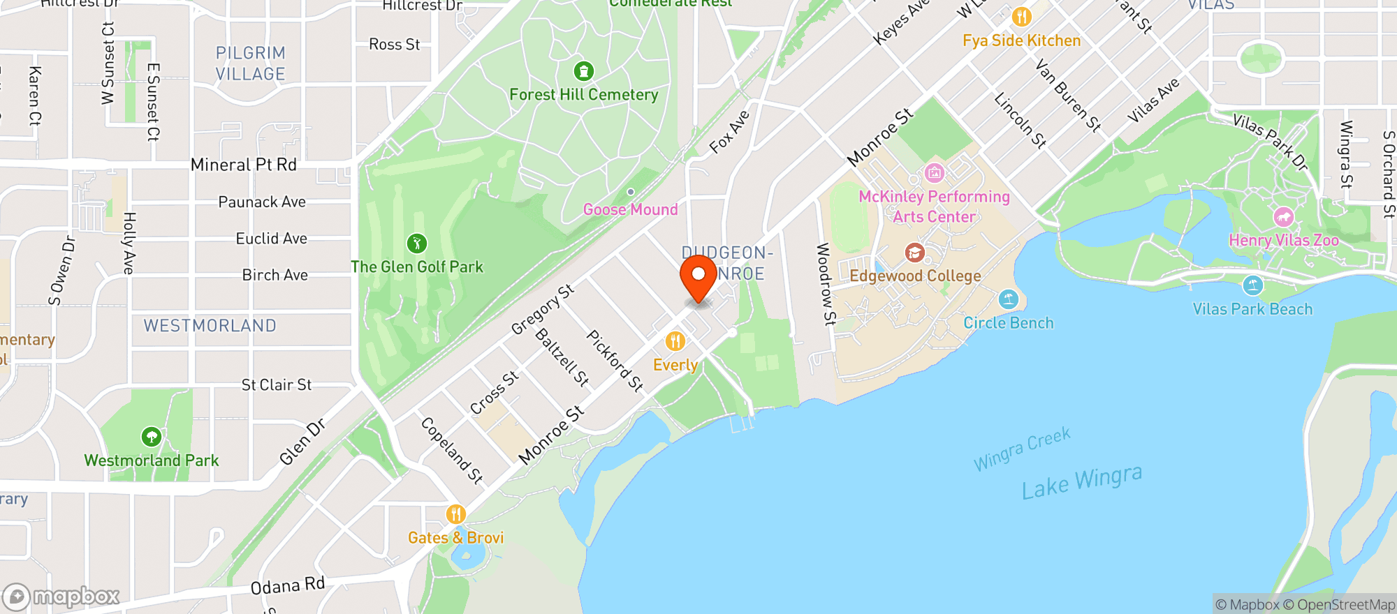 Map showing Fairchild