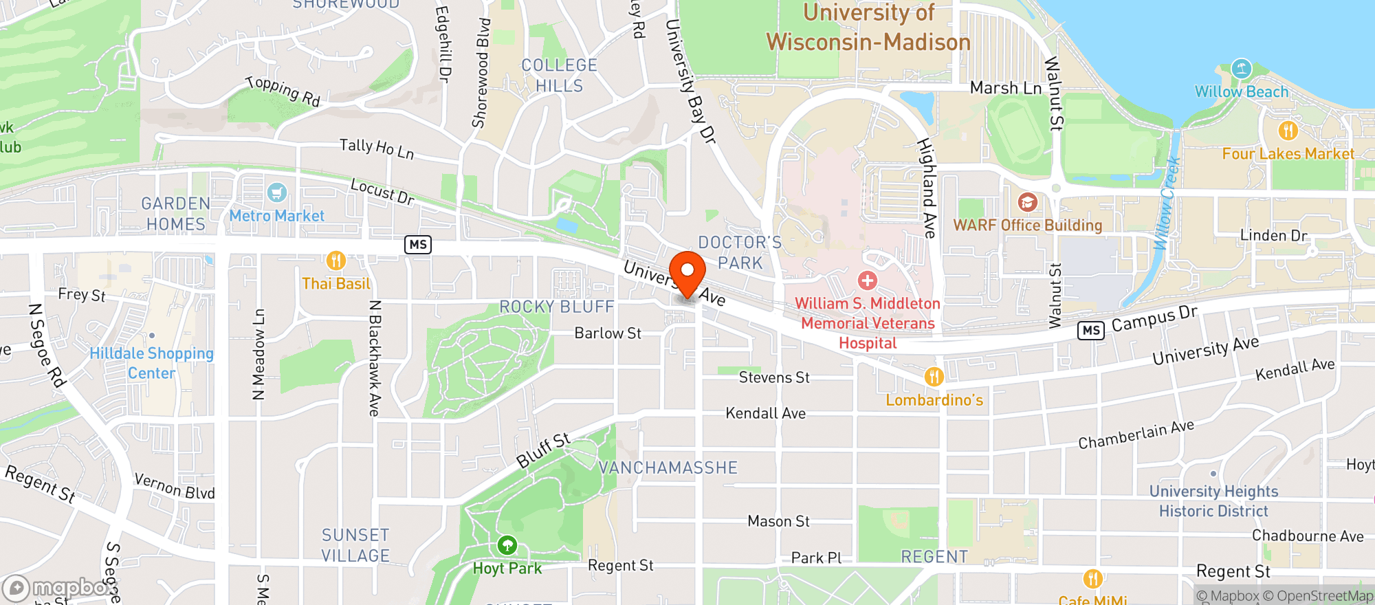 Map showing 24 Hour Pump