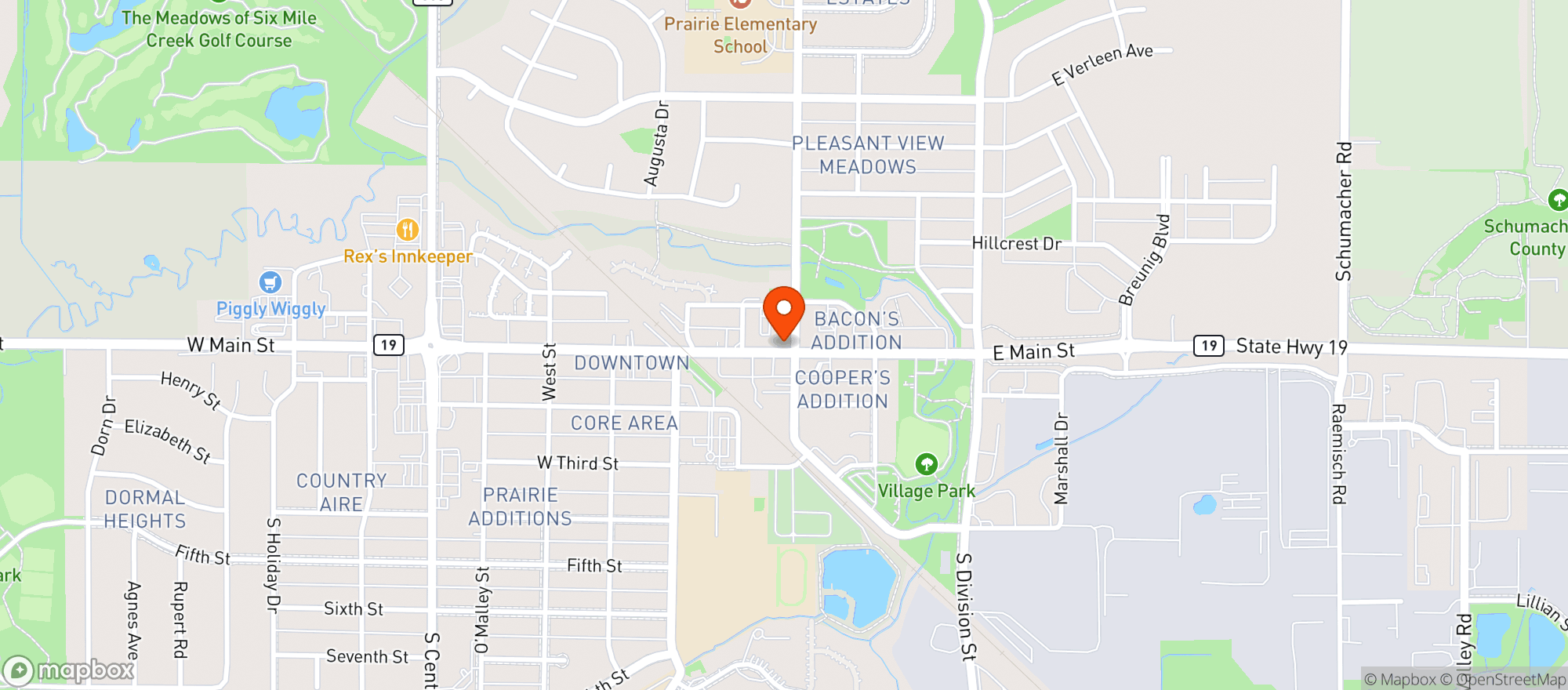 Map showing Pageberry