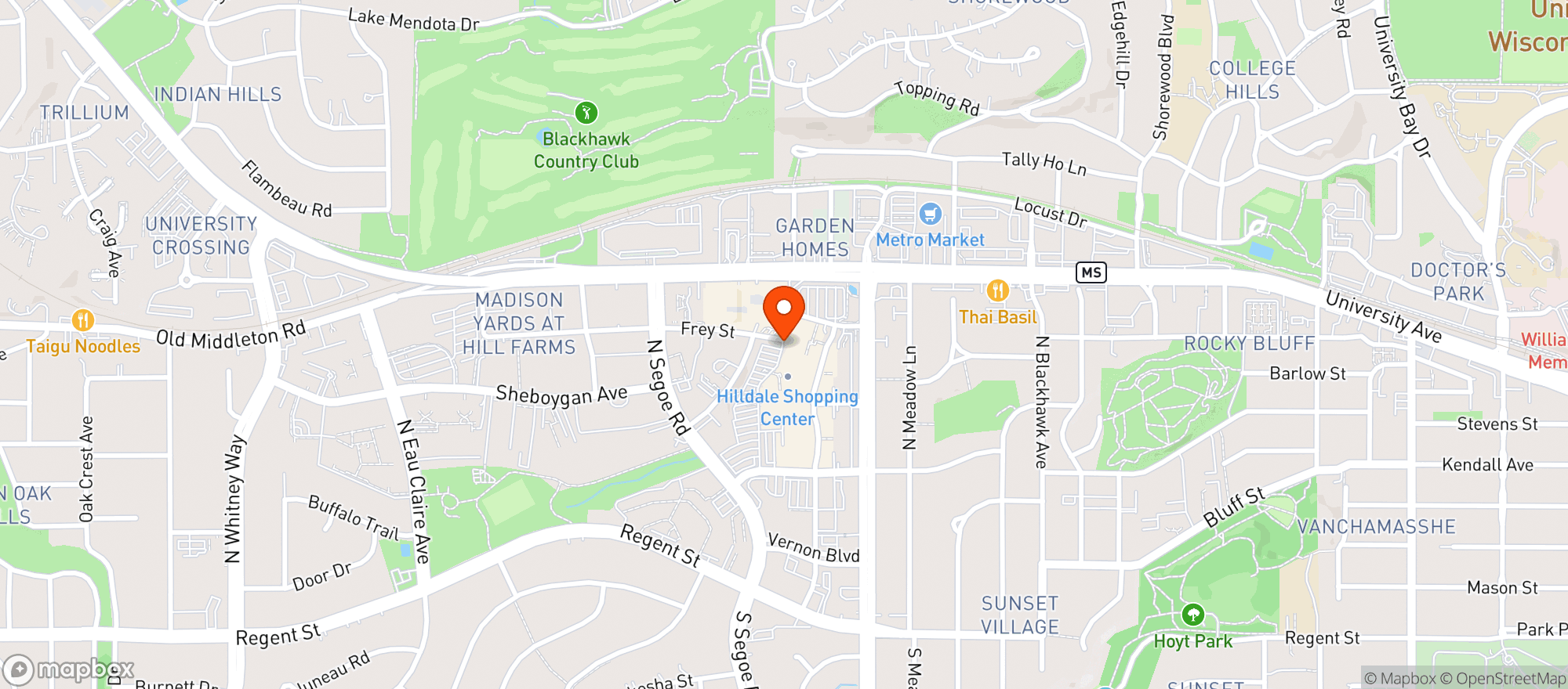 Map showing Target Store