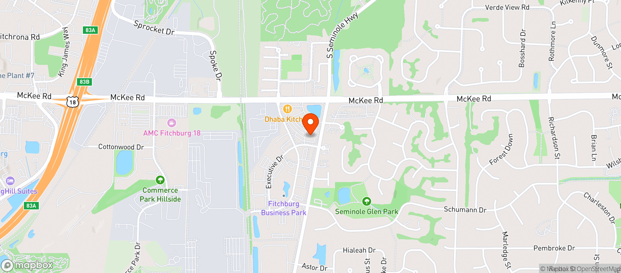 Map showing Seminole Tap  The